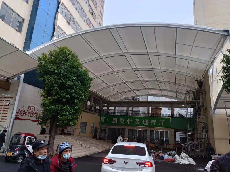2026龙泉膜结构车棚选哪家？源头厂家定制汽车充电桩停车棚-2